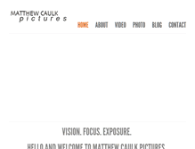 Tablet Screenshot of matthewcaulkpictures.com